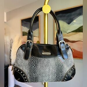 Sharif Studio Leather Snake Expandable Bag Bundle